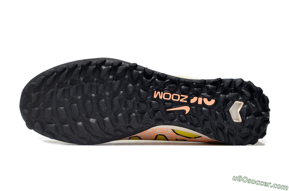 Nike Air Zoom Mercurial Vapor 15 Pro TF Artificial Turf Soccer Shoes - Yellow/Pink/White/Black 6