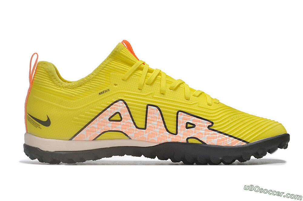 Nike Air Zoom Mercurial Vapor 15 Pro TF Artificial Turf Soccer Shoes - Yellow/Pink/White/Black 7