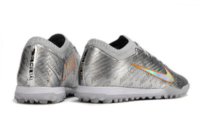 Nike Air Zoom Mercurial Vapor 15 Elite TF Artificial Turf Soccer Shoes - Silver/Gold