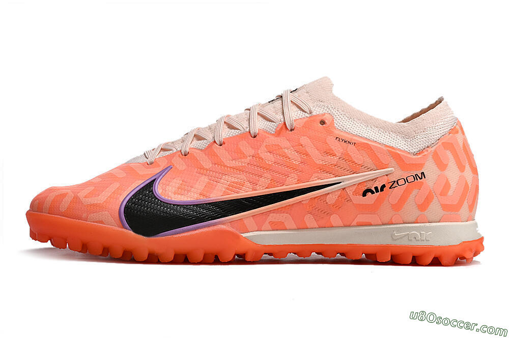 Nike Air Zoom Mercurial Vapor 15 Elite TF Artificial Turf Soccer Shoes - Orange/White/Black 2