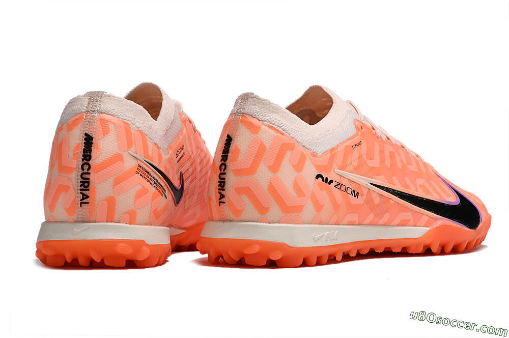 Nike Air Zoom Mercurial Vapor 15 Elite TF Artificial Turf Soccer Shoes - Orange/White/Black 5