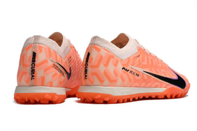 Nike Air Zoom Mercurial Vapor 15 Elite TF Artificial Turf Soccer Shoes - Orange/White/Black