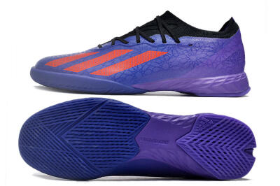Adidas X Crazyfast.1 IC Indoor & Futsal Soccer Shoes - Blue/Red/Purple