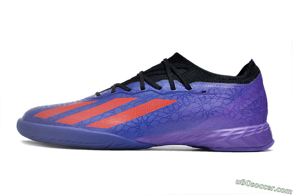Adidas X Crazyfast.1 IC Indoor & Futsal Soccer Shoes - Blue/Red/Purple 2