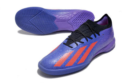 Adidas X Crazyfast.1 IC Indoor & Futsal Soccer Shoes - Blue/Red/Purple