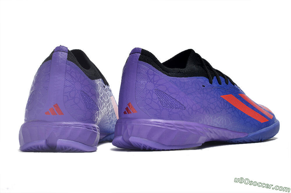 Adidas X Crazyfast.1 IC Indoor & Futsal Soccer Shoes - Blue/Red/Purple 6