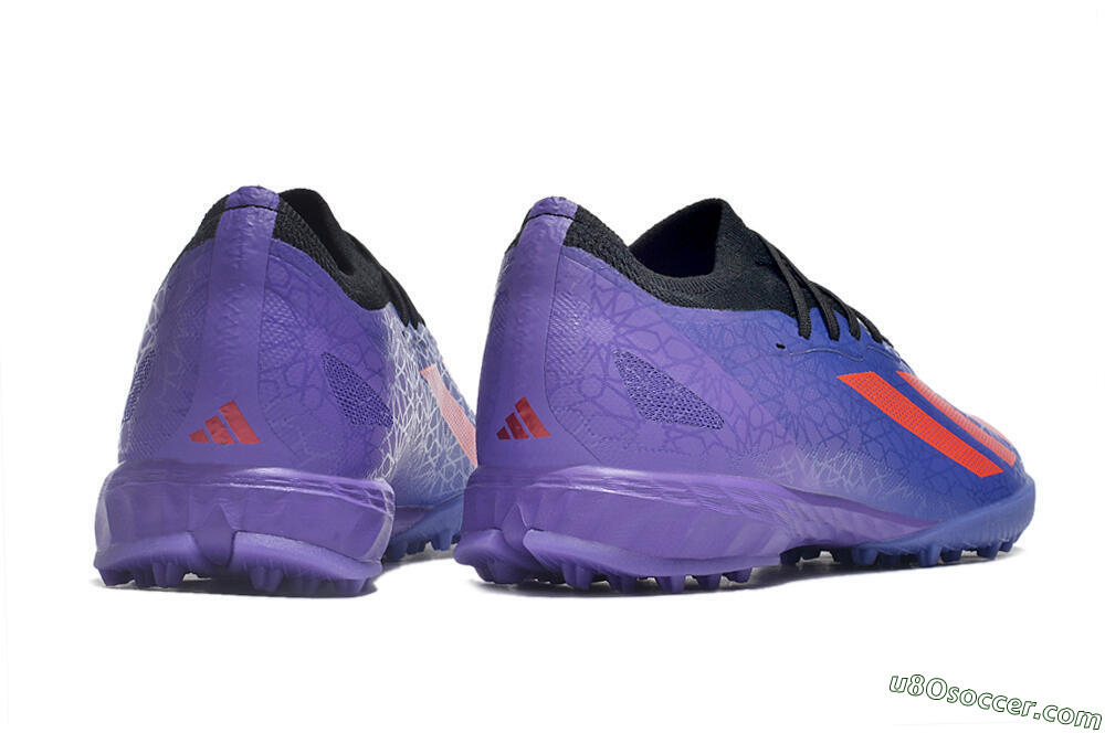 Adidas X Crazyfast.1 TF Artificial Turf Soccer Shoes - Blue/Red/Purple 6