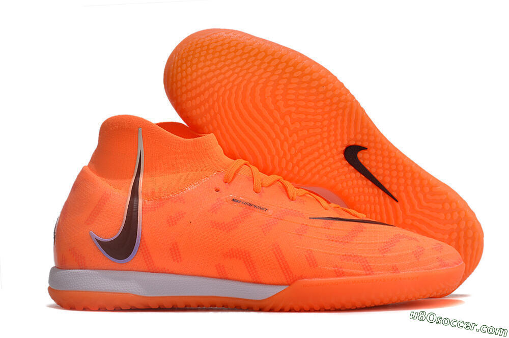 Nike Phantom Luna Elite NU IC Indoor & Futsal Soccer Shoes - Orange/Purple/Black 1