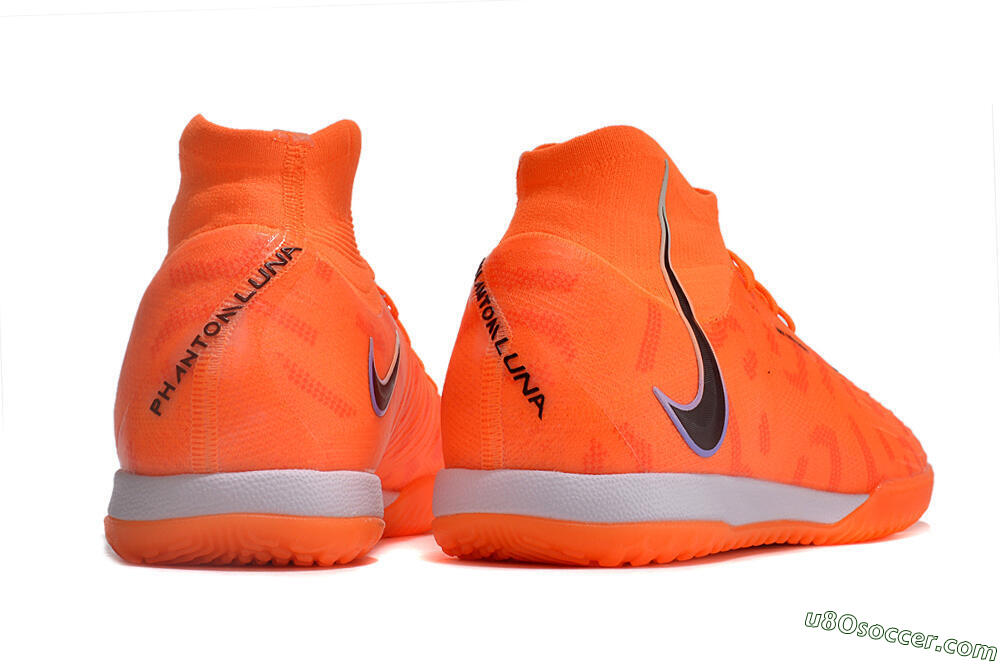 Nike Phantom Luna Elite NU IC Indoor & Futsal Soccer Shoes - Orange/Purple/Black 6
