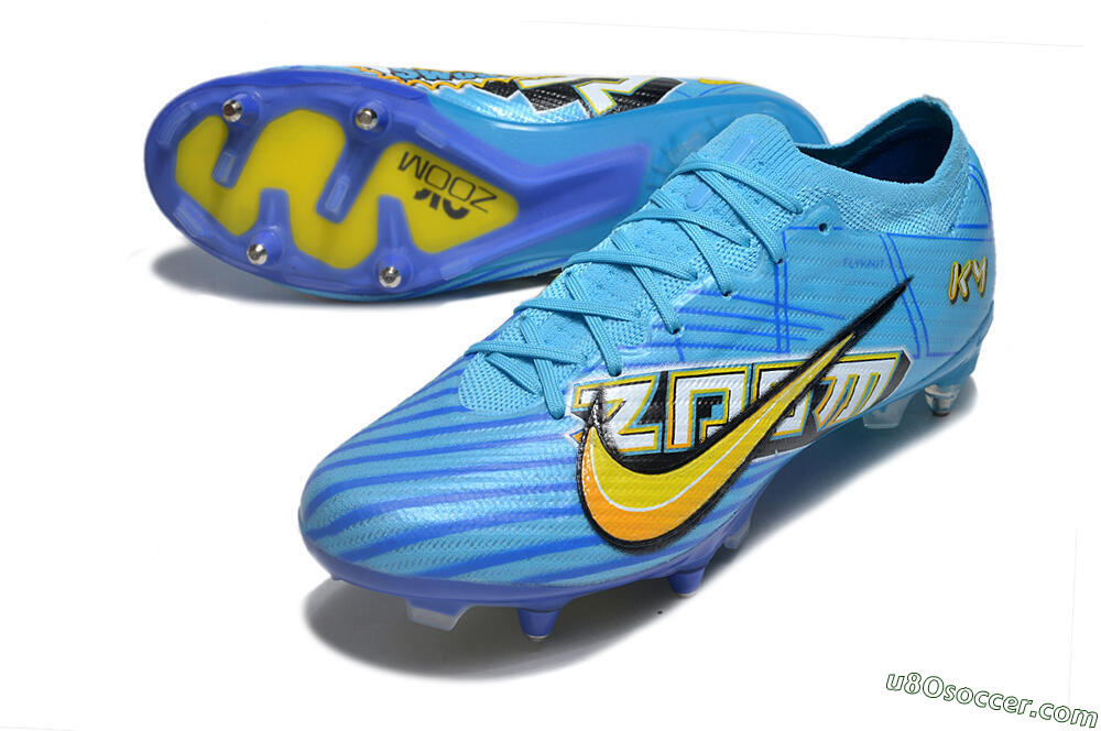 Nike Air Zoom Mercurial Vapor 15 Elite SG Soft Ground Soccer Cleats - Blue/Yellow/Orange/White 3