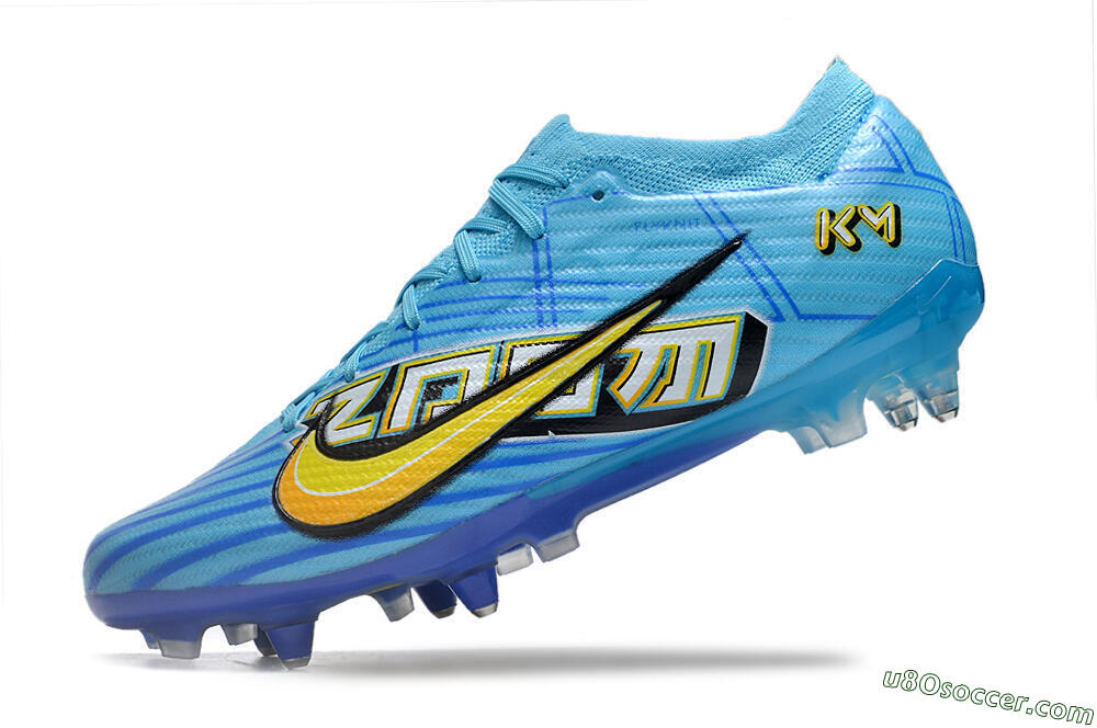Nike Air Zoom Mercurial Vapor 15 Elite SG Soft Ground Soccer Cleats - Blue/Yellow/Orange/White 5