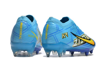 Nike Air Zoom Mercurial Vapor 15 Elite SG Soft Ground Soccer Cleats - Blue/Yellow/Orange/White