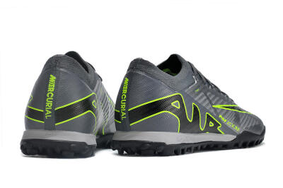 Nike Air Zoom Mercurial Vapor 15 Elite TF Artificial Turf Soccer Shoes - Silver/Grey/Black/Green