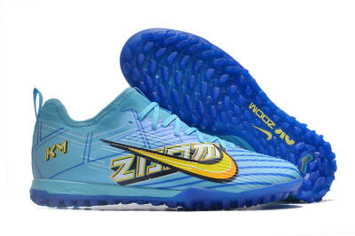 Nike Air Zoom Mercurial Vapor 15 Pro TF Artificial Turf Soccer Shoes - Blue/Yellow/Orange/White