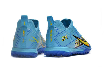 Nike Air Zoom Mercurial Vapor 15 Pro TF Artificial Turf Soccer Shoes - Blue/Yellow/Orange/White