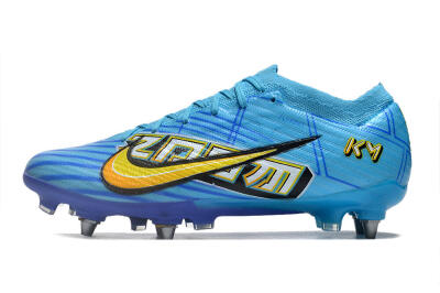 Nike Air Zoom Mercurial Vapor 15 Elite SG Soft Ground Soccer Cleats - Blue/Yellow/Orange/White