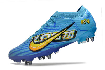 Nike Air Zoom Mercurial Vapor 15 Elite SG Soft Ground Soccer Cleats - Blue/Yellow/Orange/White