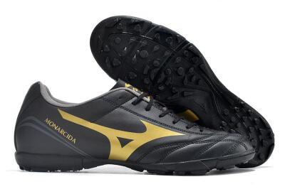 Mizuno Monarcida Neo Ckassic TF Artificial Turf Soccer Shoes - Black/Gold
