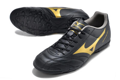 Mizuno Monarcida Neo Ckassic TF Artificial Turf Soccer Shoes - Black/Gold