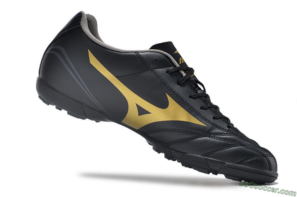 Mizuno Monarcida Neo Ckassic TF Artificial Turf Soccer Shoes - Black/Gold 4