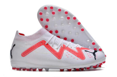Puma Future Ultimate MG Multi Ground Soccer Cleats - White/Red/Black