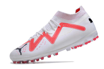 Puma Future Ultimate MG Multi Ground Soccer Cleats - White/Red/Black