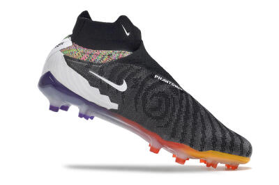 Nike Phantom GX Elite FG Firm Ground Soccer Cleats - Black/Yellow/Orange/Purple