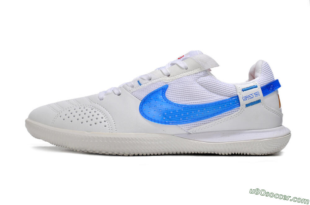 Nike Street Gato IC Indoor & Futsal Soccer Shoes - White/Blue 2