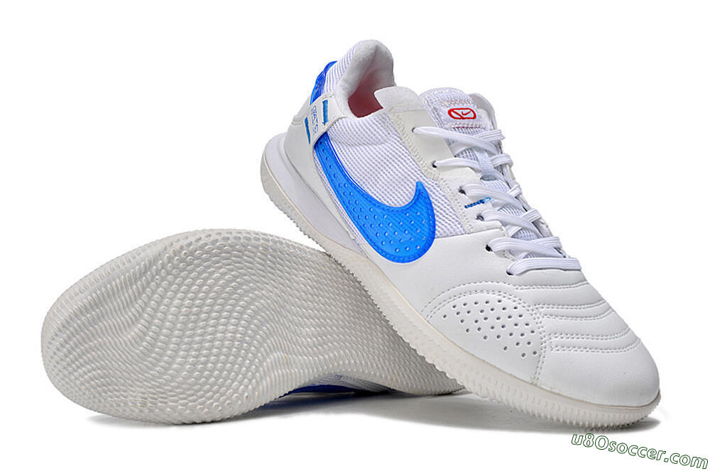 Nike Street Gato IC Indoor & Futsal Soccer Shoes - White/Blue 3