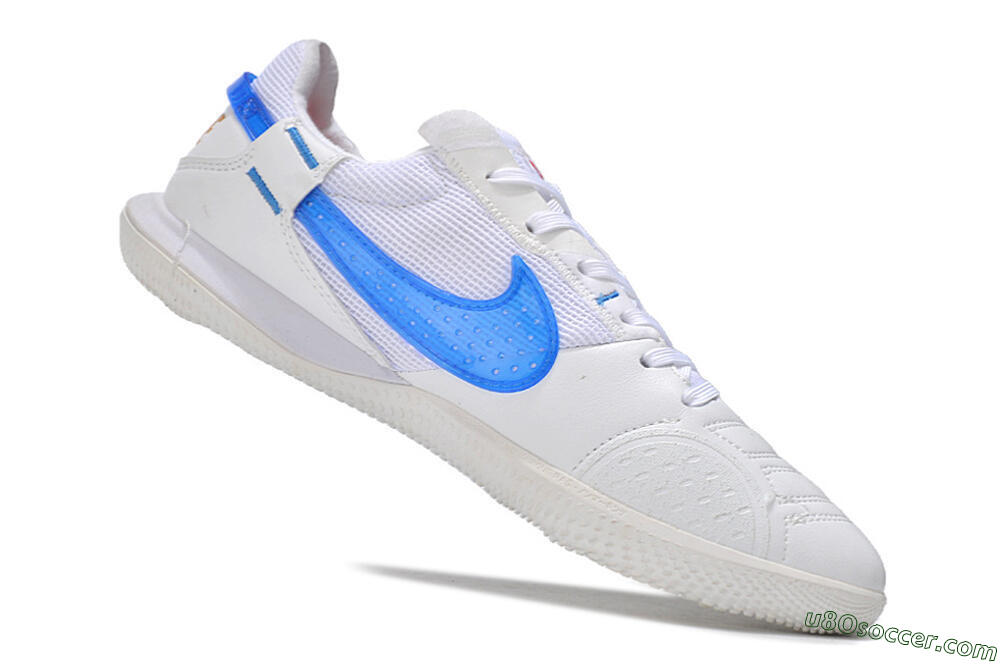 Nike Street Gato IC Indoor & Futsal Soccer Shoes - White/Blue 4