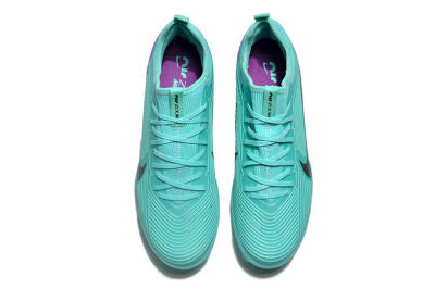 Nike Air Zoom Mercurial Vapor 15 Pro TF Artificial Turf Soccer Shoes - Jade/Black/Purple