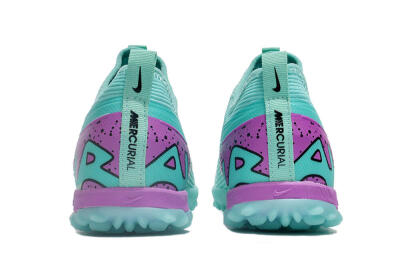 Nike Air Zoom Mercurial Vapor 15 Pro TF Artificial Turf Soccer Shoes - Jade/Black/Purple