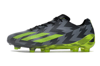 Adidas X Crazyfast+ FG Firm Ground Soccer Cleats - Black/Grey/Green