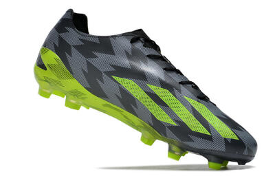Adidas X Crazyfast+ FG Firm Ground Soccer Cleats - Black/Grey/Green