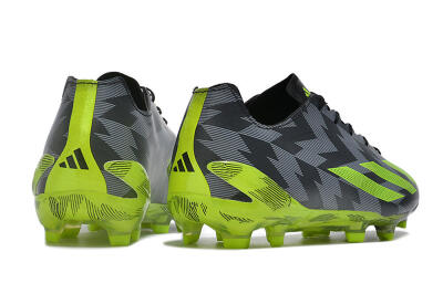 Adidas X Crazyfast+ FG Firm Ground Soccer Cleats - Black/Grey/Green