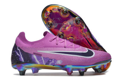 Nike Phantom GX Elite SG Soft Ground Soccer Cleats - Purple/White/Gold