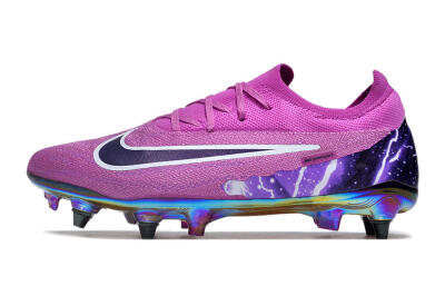 Nike Phantom GX Elite SG Soft Ground Soccer Cleats - Purple/White/Gold