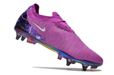Nike Phantom GX Elite SG Soft Ground Soccer Cleats - Purple/White/Gold