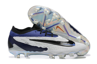 Nike Phantom GX Elite FG Firm Ground Soccer Cleats - Grey/Black/Blue