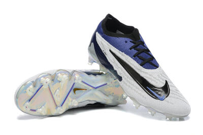 Nike Phantom GX Elite FG Firm Ground Soccer Cleats - Grey/Black/Blue