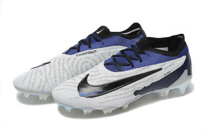 Nike Phantom GX Elite FG Firm Ground Soccer Cleats - Grey/Black/Blue
