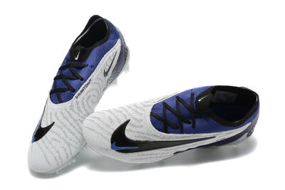 Nike Phantom GX Elite FG Firm Ground Soccer Cleats - Grey/Black/Blue