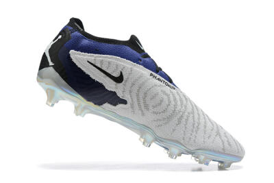 Nike Phantom GX Elite FG Firm Ground Soccer Cleats - Grey/Black/Blue