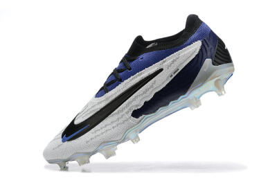 Nike Phantom GX Elite FG Firm Ground Soccer Cleats - Grey/Black/Blue