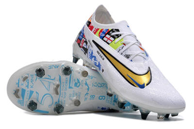 Nike Phantom GX Elite SG Soft Ground Soccer Cleats - White/Rainbow