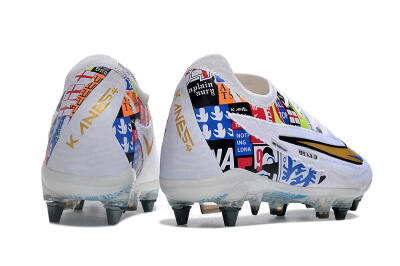 Nike Phantom GX Elite SG Soft Ground Soccer Cleats - White/Rainbow