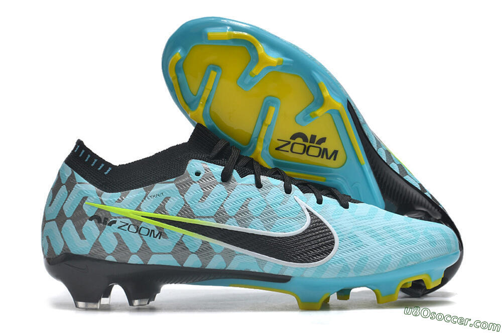 Nike Air Zoom Mercurial Vapor 15 Elite FG Firm Ground Soccer Cleats - Blue/Black/White/Green 1