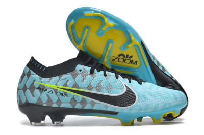 Nike Air Zoom Mercurial Vapor 15 Elite FG Firm Ground Soccer Cleats - Blue/Black/White/Green