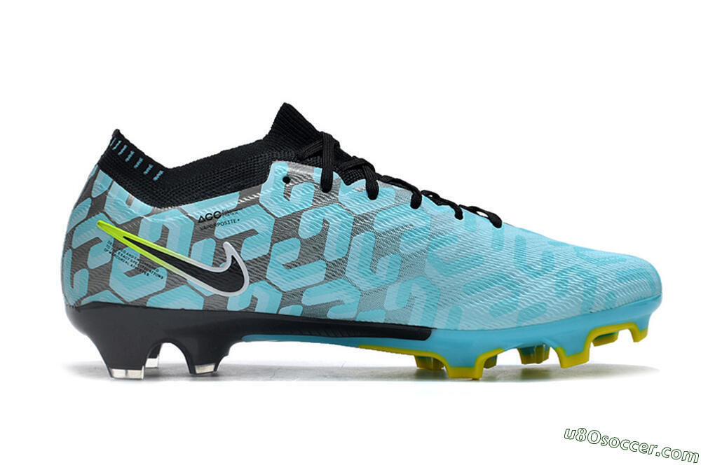 Nike Air Zoom Mercurial Vapor 15 Elite FG Firm Ground Soccer Cleats - Blue/Black/White/Green 4