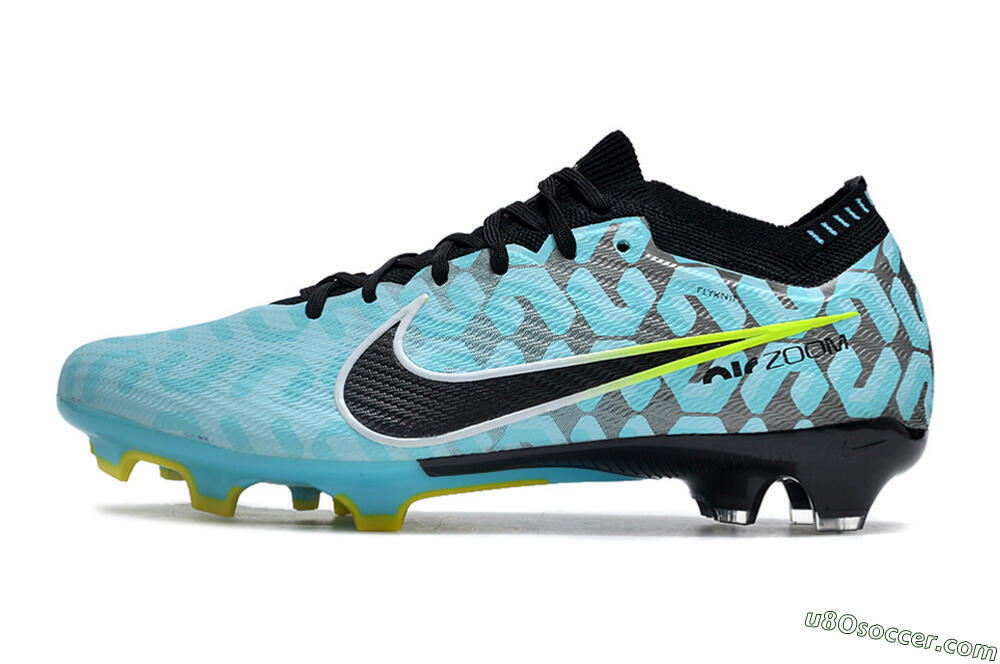 Nike Air Zoom Mercurial Vapor 15 Elite FG Firm Ground Soccer Cleats - Blue/Black/White/Green 2